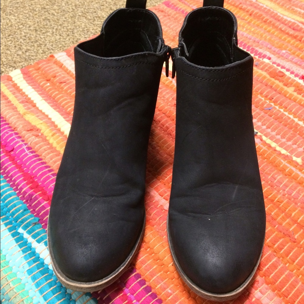 - Black ankle booties!